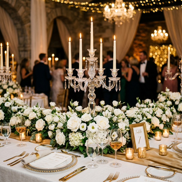 Mesa de casamento decorada